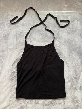 Black Halter Top